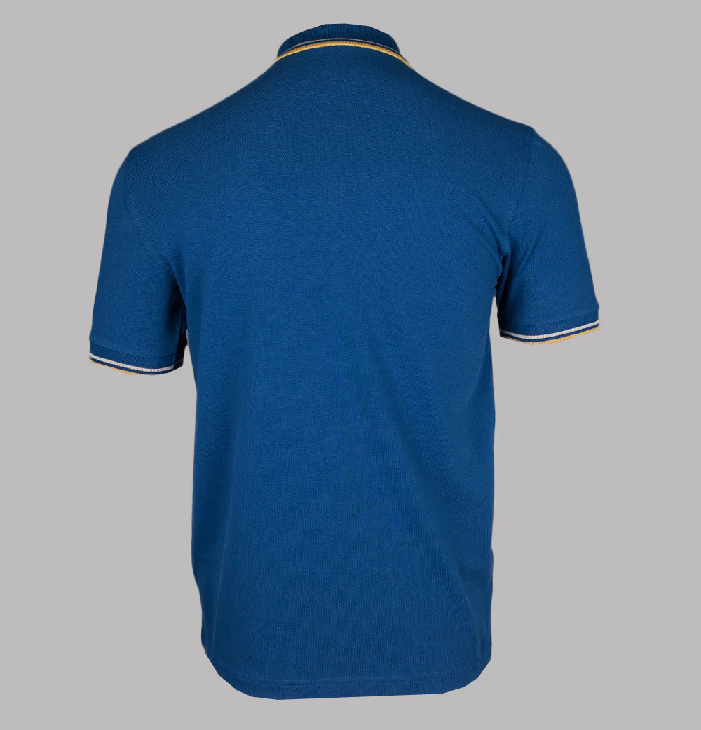 Fred Perry M3600 Polo Shirt Shaded Cobalt/Oatmeal/Honeycomb - Image 2
