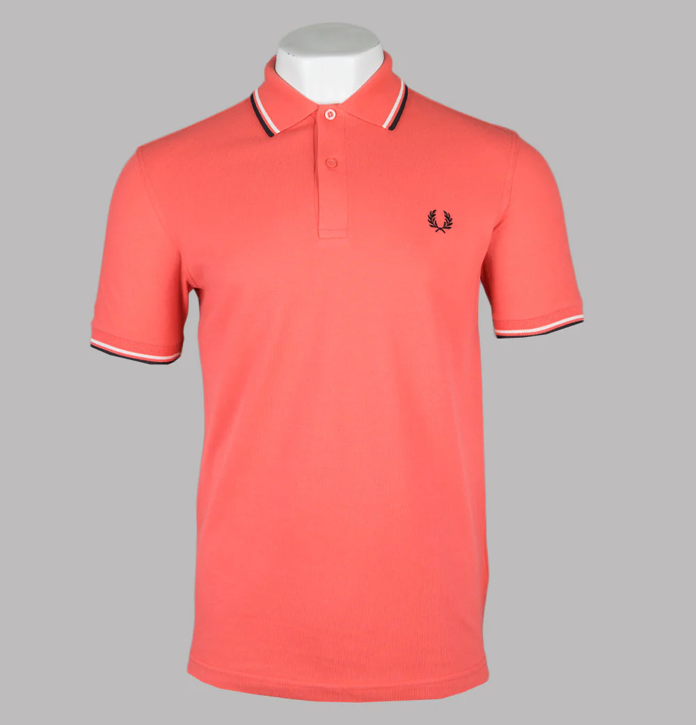 Fred Perry M3600 Polo Shirt Strawberry Cream/Ecru/Black