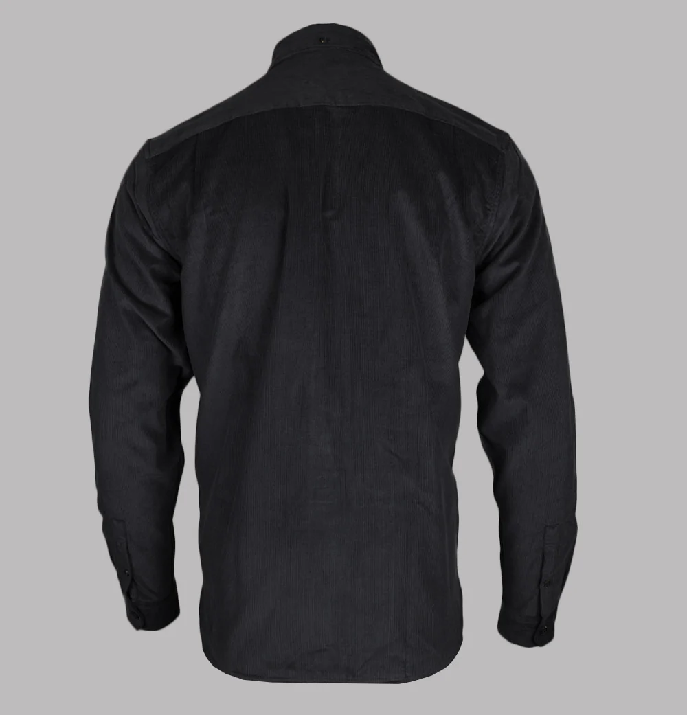 Fred Perry Needle Cord Shirt Anchor Grey - Image 2