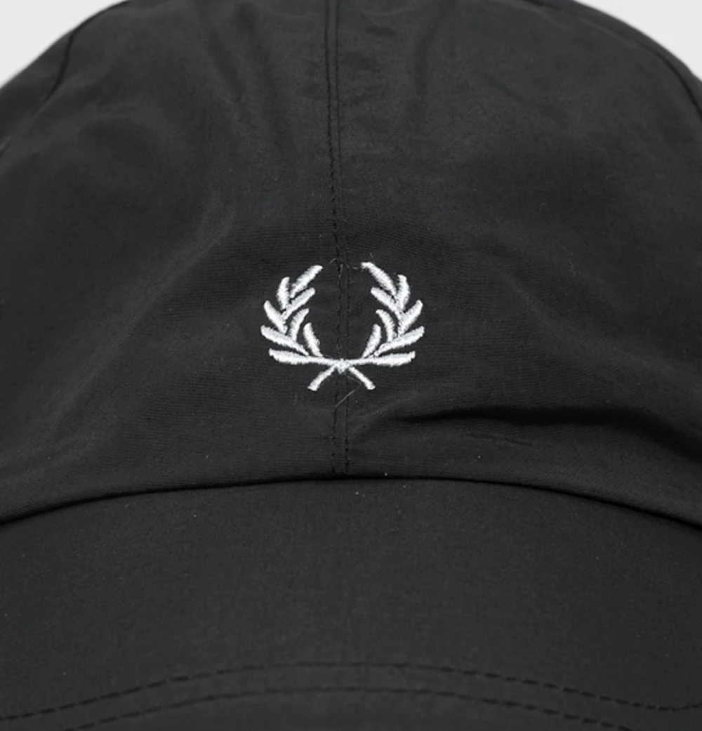 Fred Perry Piped Dual Branded Cap Black/Limestone - Image 3