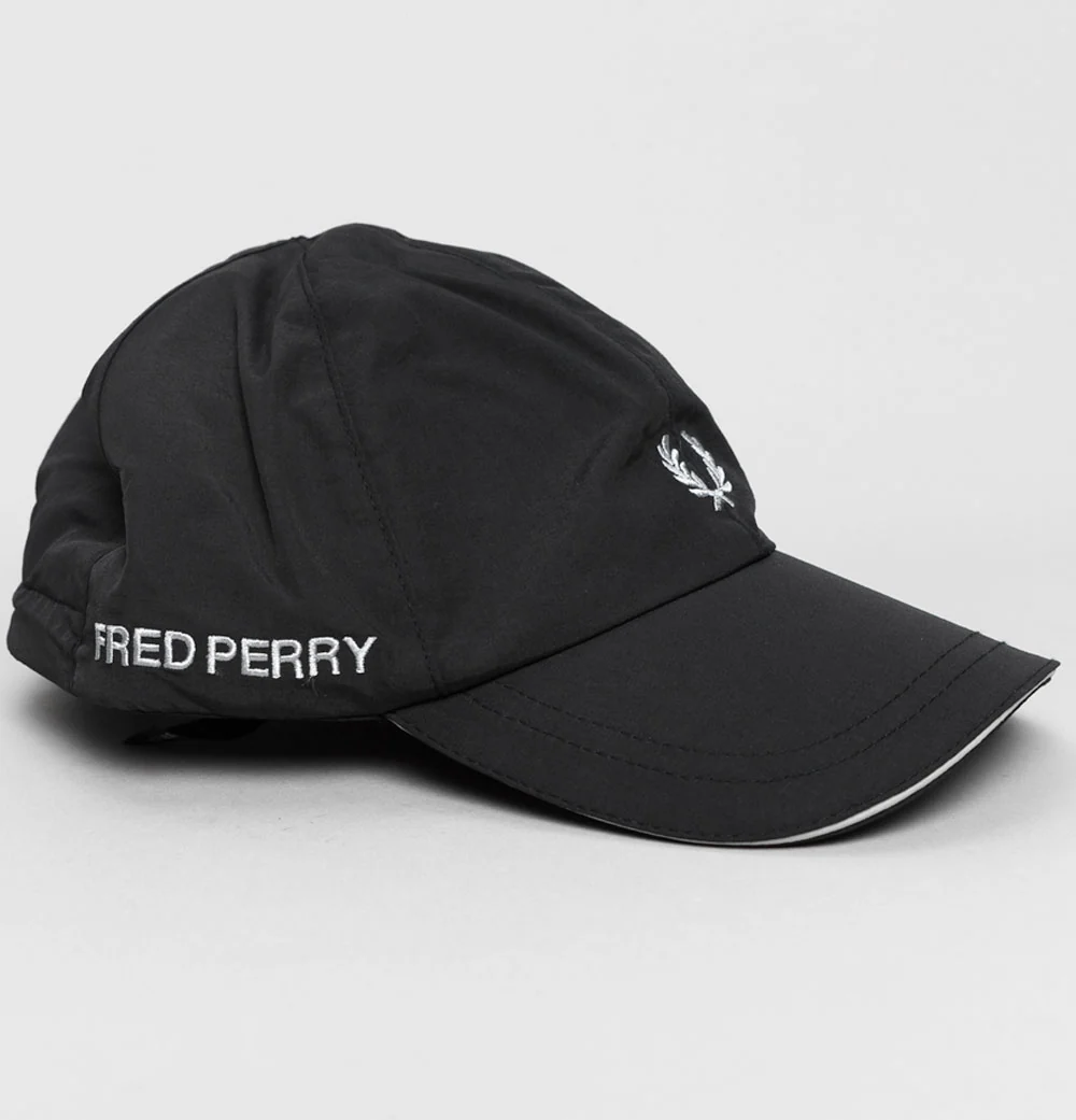 Fred Perry Piped Dual Branded Cap Black/Limestone - Image 4