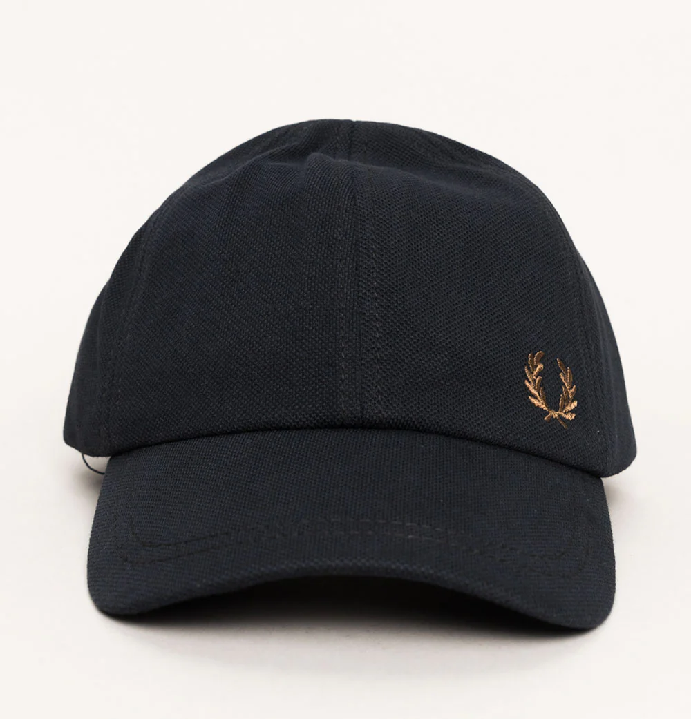 Fred Perry Pique Classic Cap Navy/Shaded Stone - Image 2