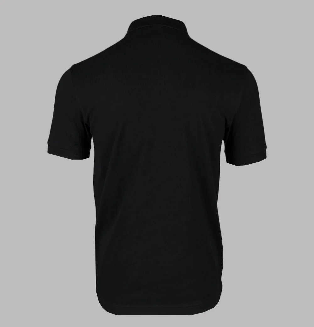 Fred Perry Plain Polo Shirt Black/Shaded Stone - Image 2