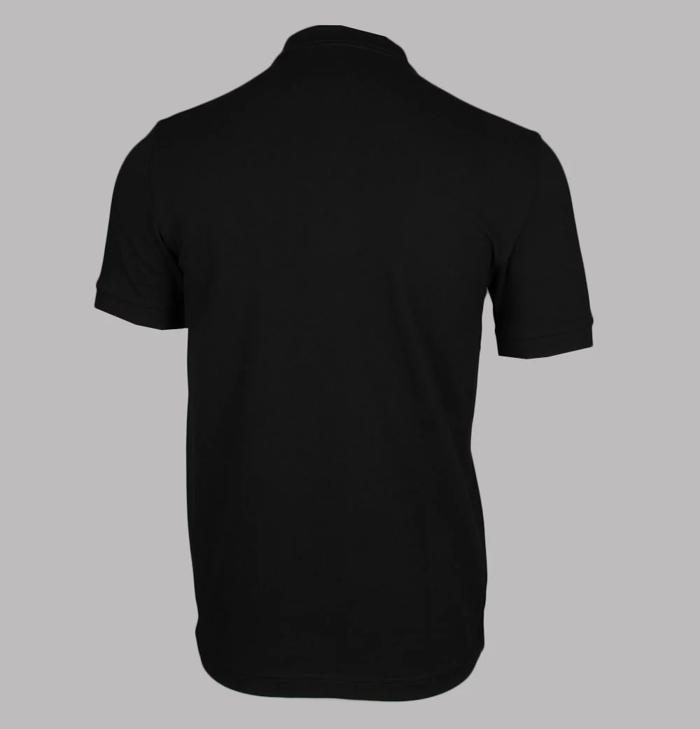Fred Perry Plain Polo Shirt Black/White - Image 2