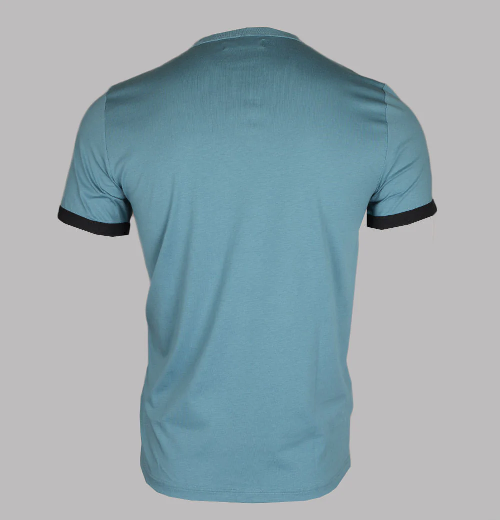 Fred Perry Ringer T-Shirt Ash Blue - Image 2