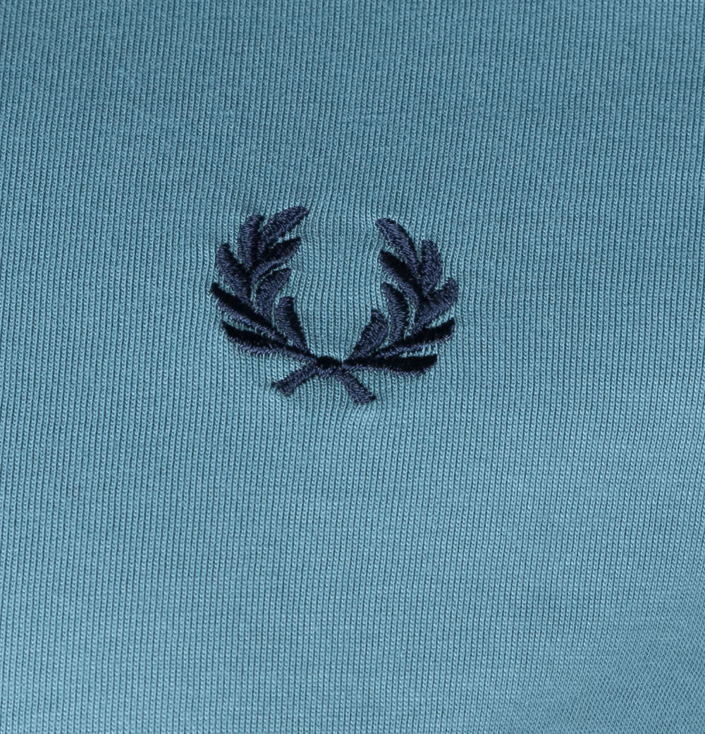 Fred Perry Ringer T-Shirt Ash Blue/Blue - Image 4