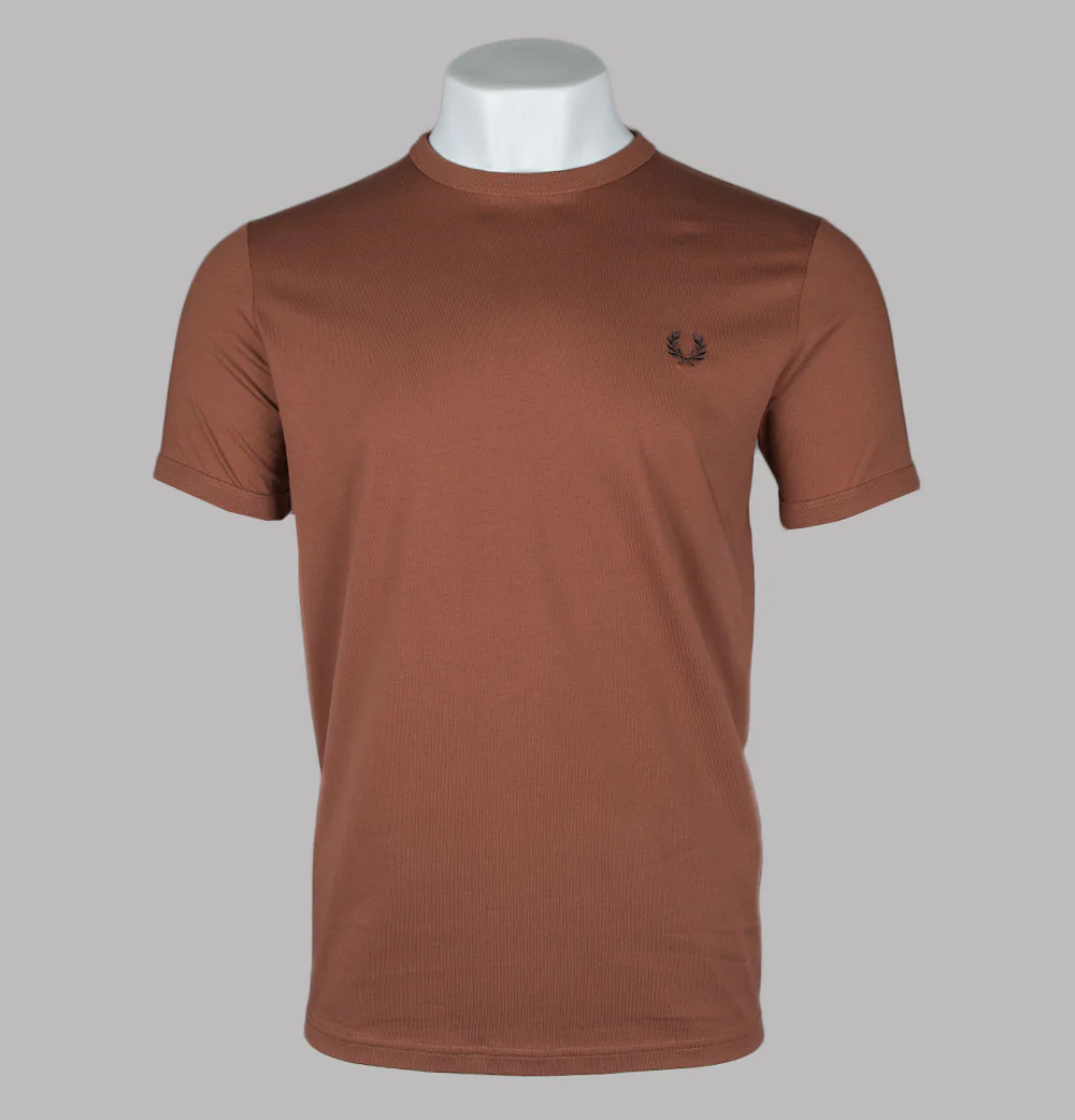 Fred Perry Ringer T-Shirt Cinnamon