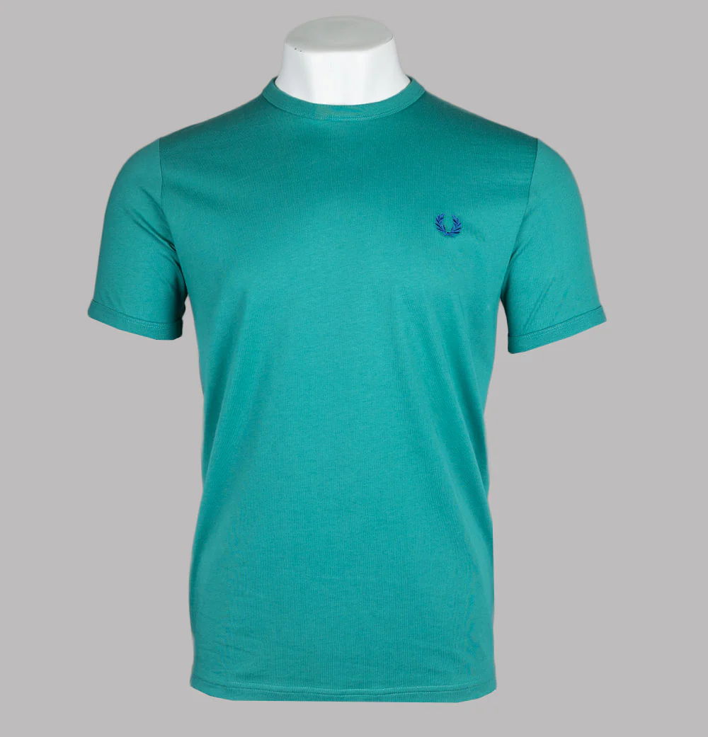 Fred Perry Ringer T-Shirt Deep Mint