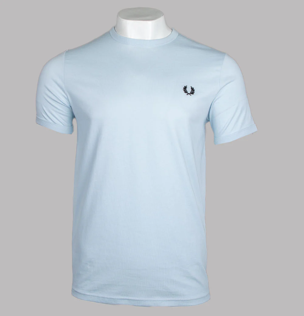 Fred Perry Ringer T-Shirt Light Ice