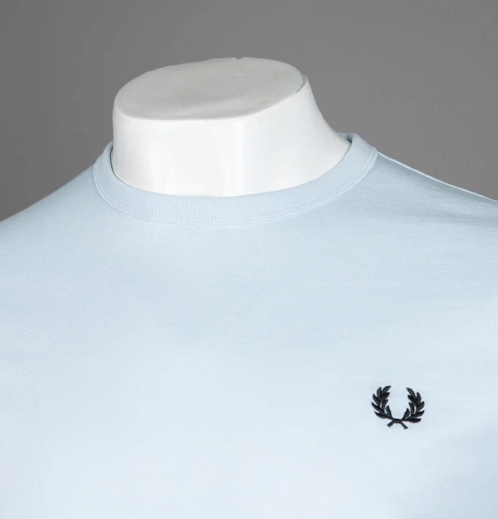 Fred Perry Ringer T-Shirt Light Ice - Image 3