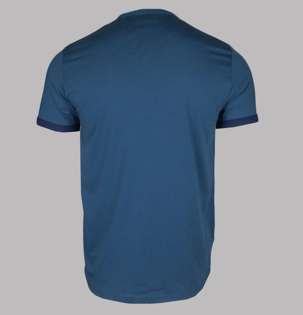 Fred Perry Ringer T-Shirt Midnight Blue - Image 2