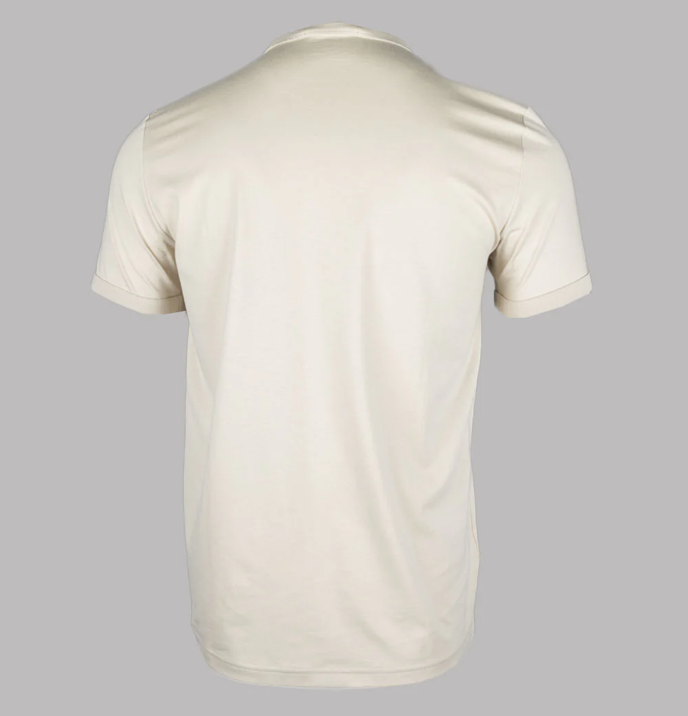 Fred Perry Ringer T-Shirt Oatmeal/Black - Image 2