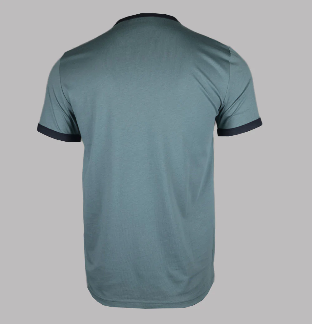 Fred Perry Ringer T-Shirt Stockport Blue/Navy - Image 2
