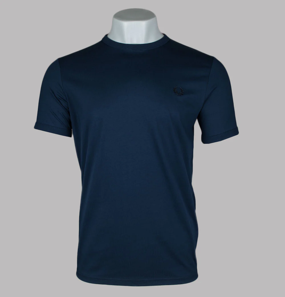 Fred Perry Ringer T-Shirt Tennis Blue