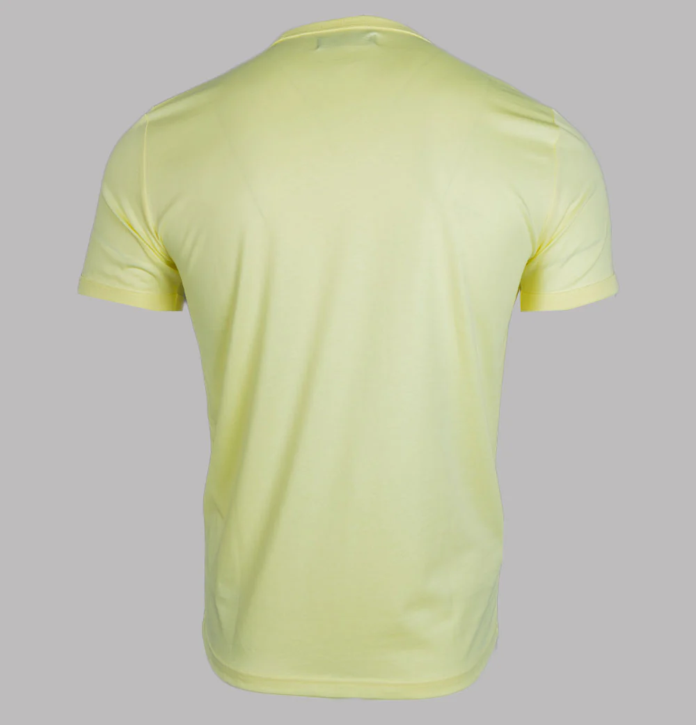 Fred Perry Ringer T-Shirt Wax Yellow/Black - Image 2