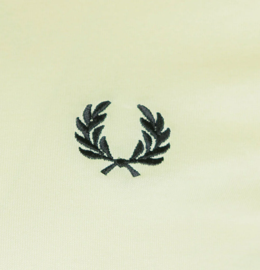 Fred Perry Ringer T-Shirt Wax Yellow/Black - Image 4