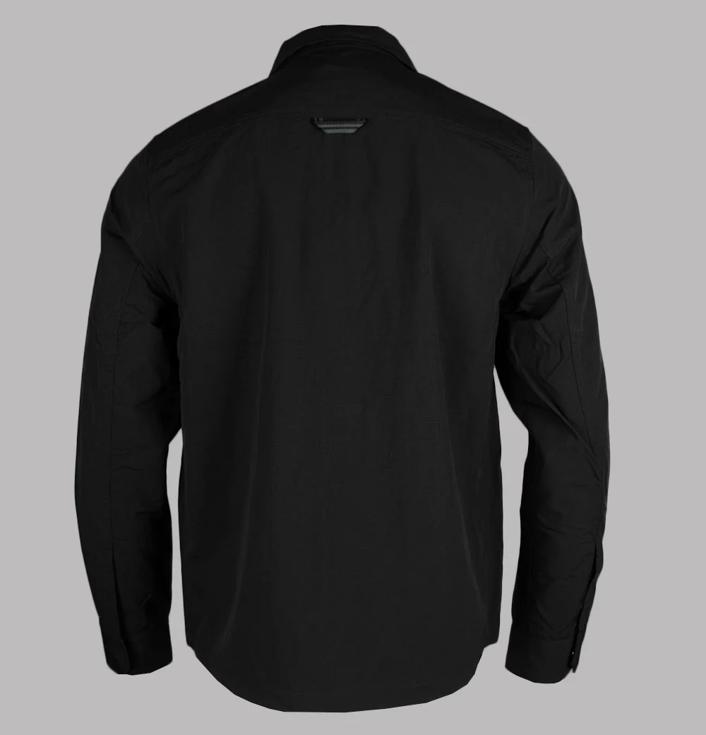 Fred Perry Ripstop Pocket Overshirt Black - Image 2