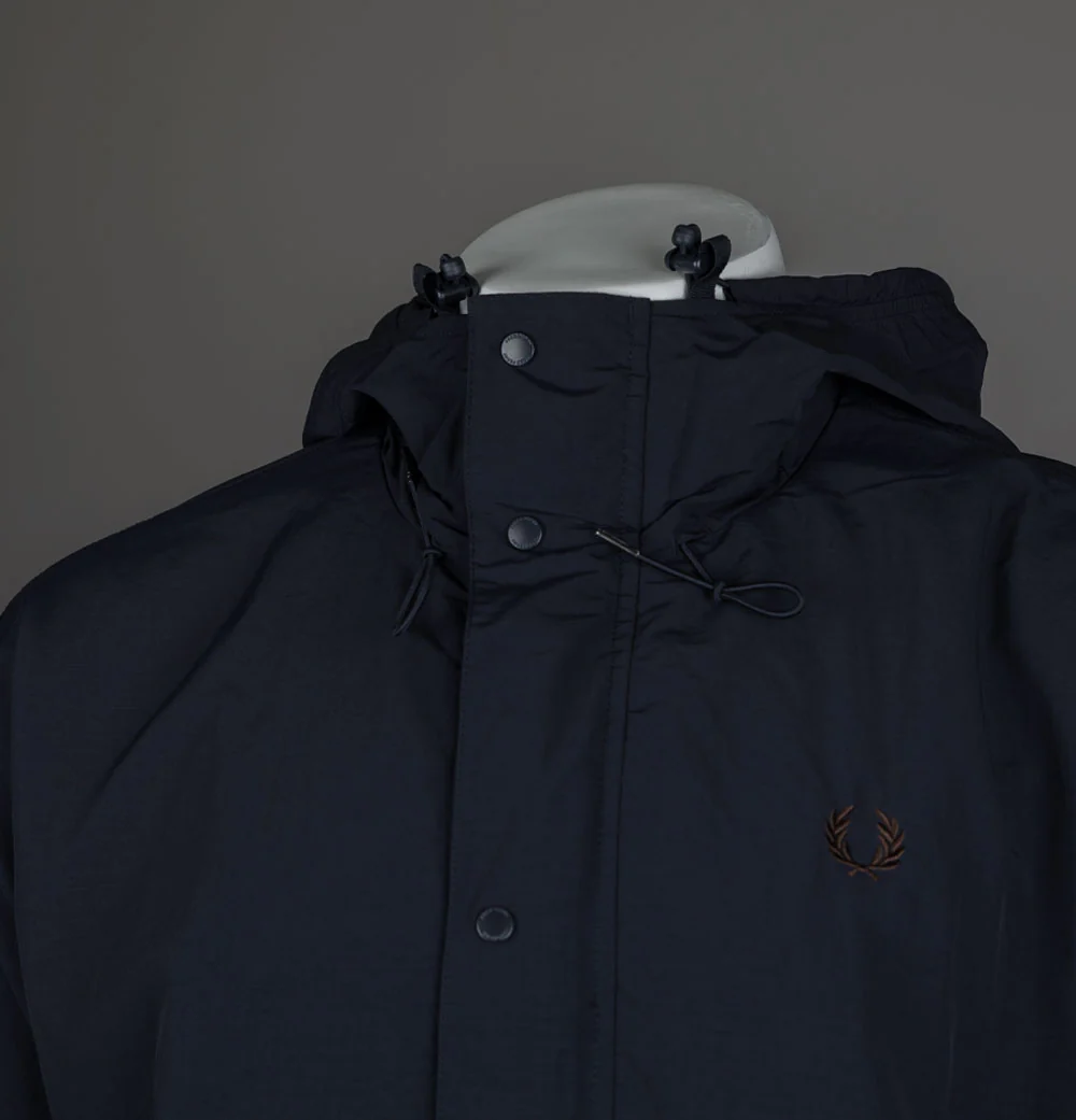 Fred Perry Short Snorkel Parka Navy - Image 3