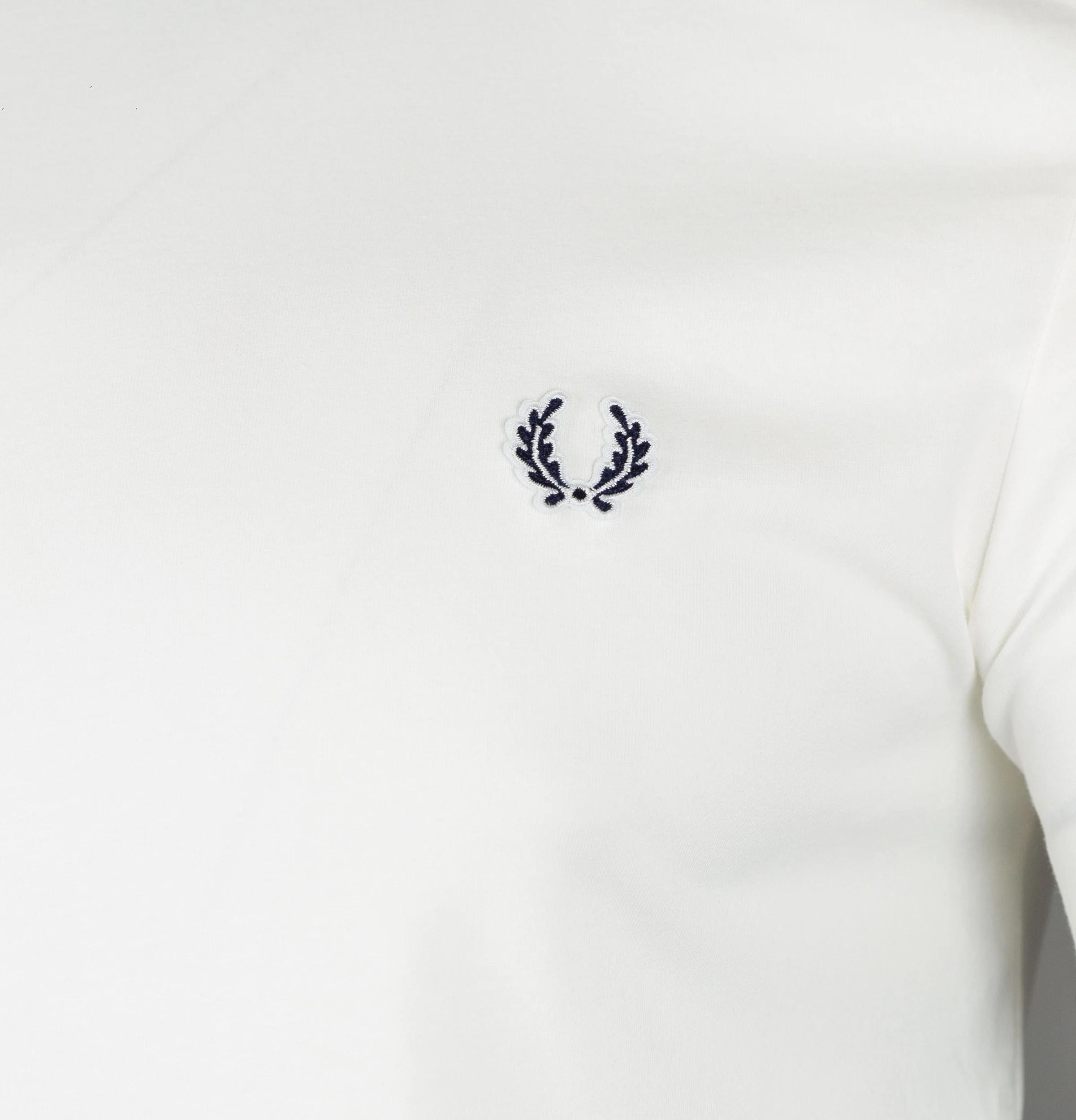 Fred Perry Sports Authentic Taped Ringer T-Shirt Snow White - Image 3