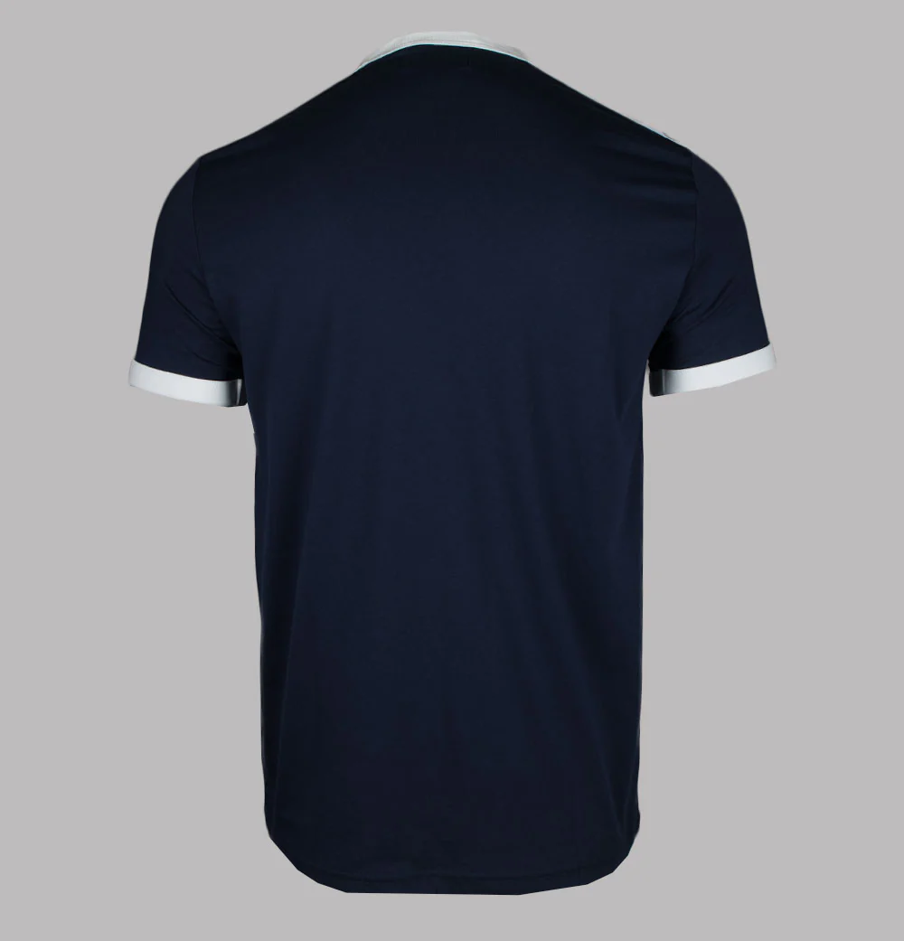 Fred Perry Taped Ringer T-Shirt Carbon Blue - Image 2