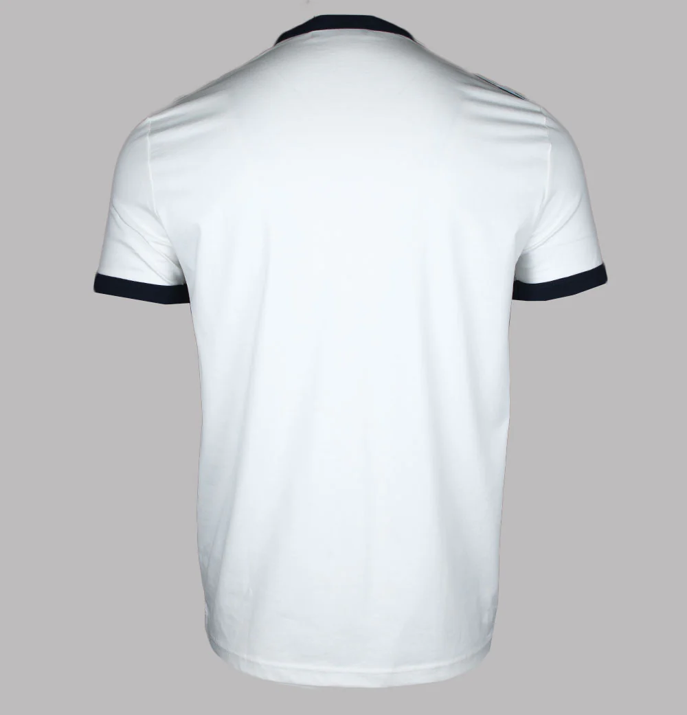 Fred Perry Taped Ringer T-Shirt Snow White/Navy - Image 2