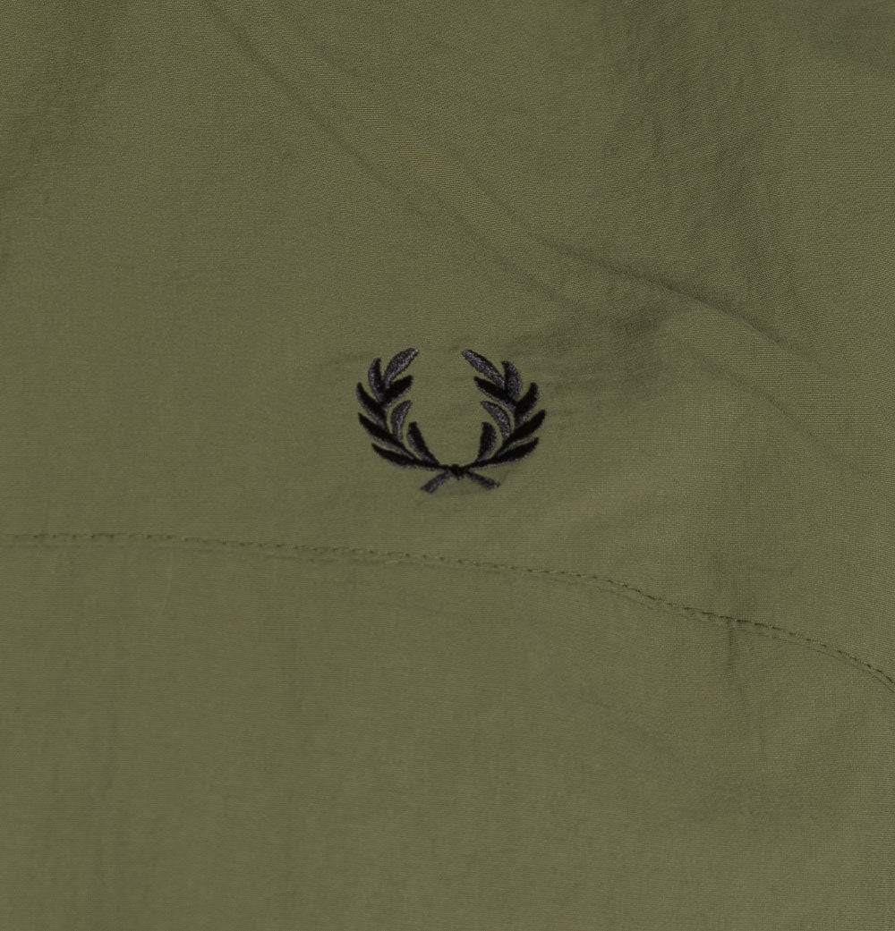 Fred Perry Tonal Taped Shell Jacket Military Green - Image 4