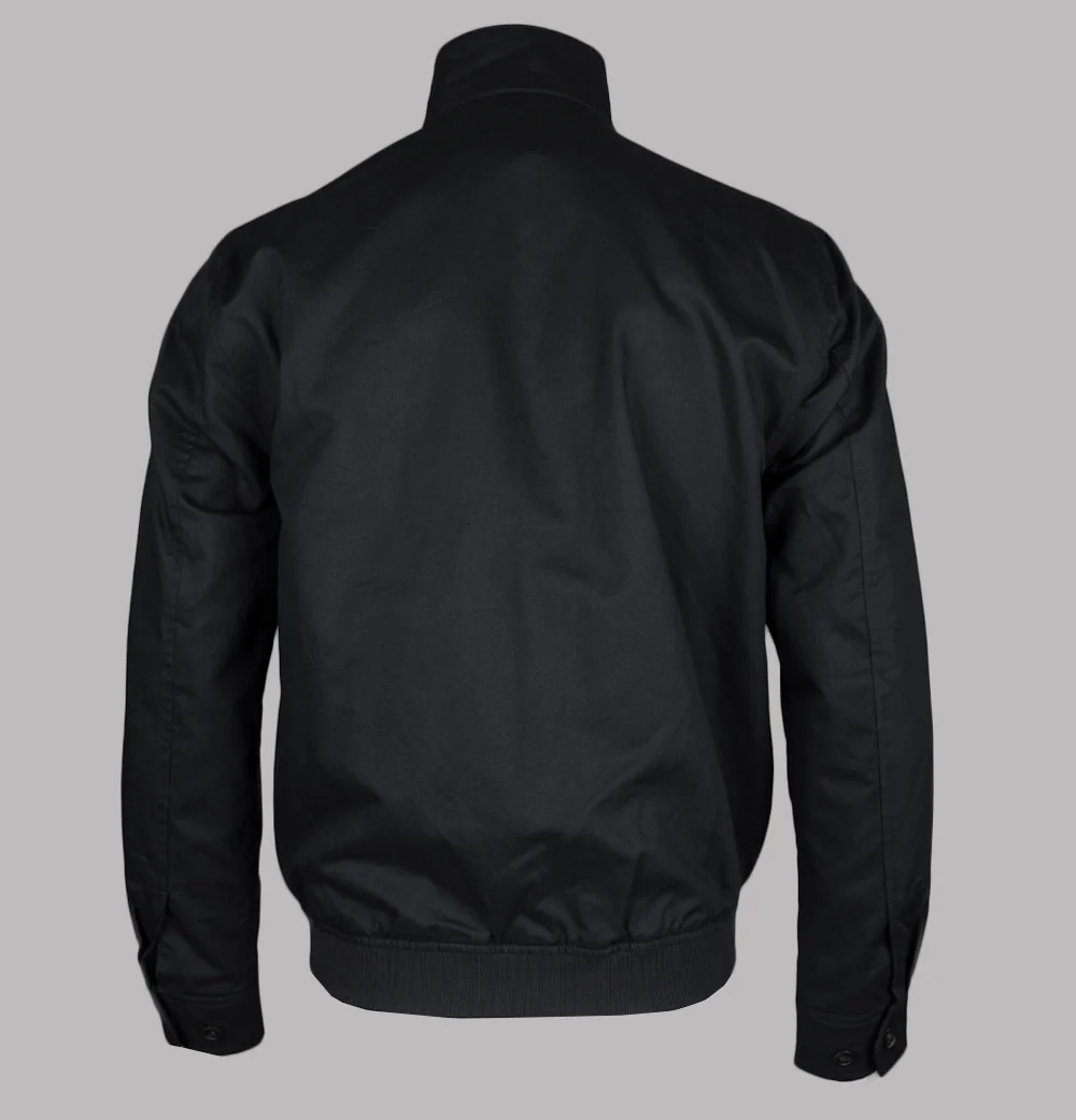 Fred Perry Twill Harrington Jacket Black - Image 2