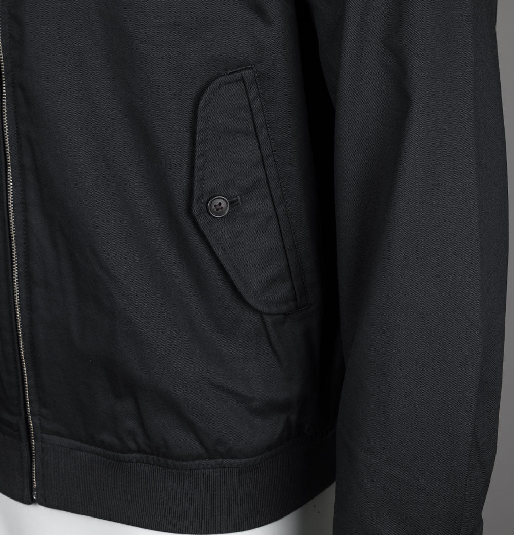 Fred Perry Twill Harrington Jacket Black - Image 4