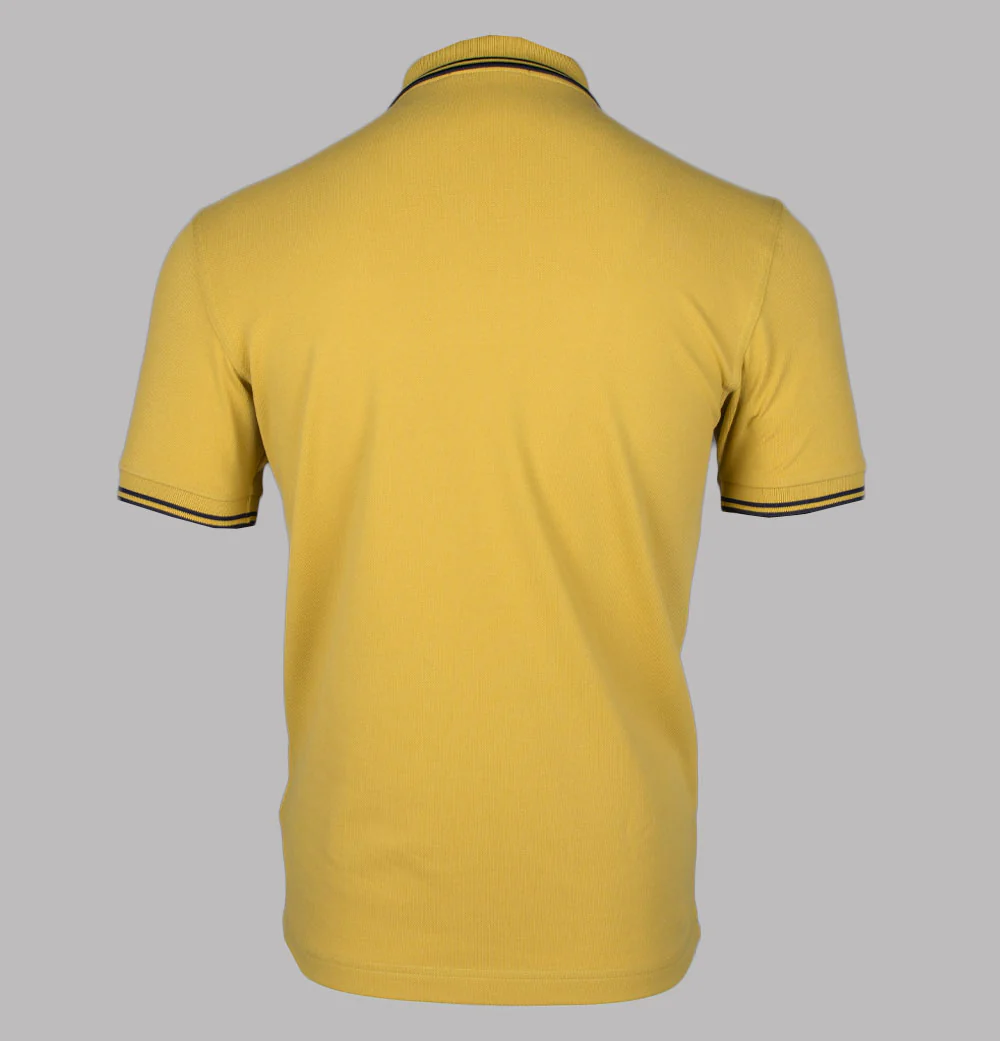Fred Perry M3600 Polo Shirt Honeycomb/Navy - Image 2