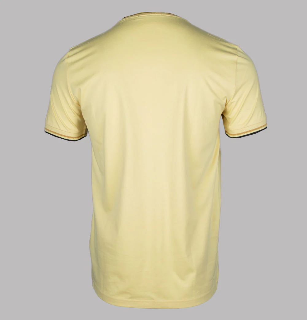 Fred Perry Twin Tipped T-Shirt Champions Gold/Honeycomb/Black - Image 2