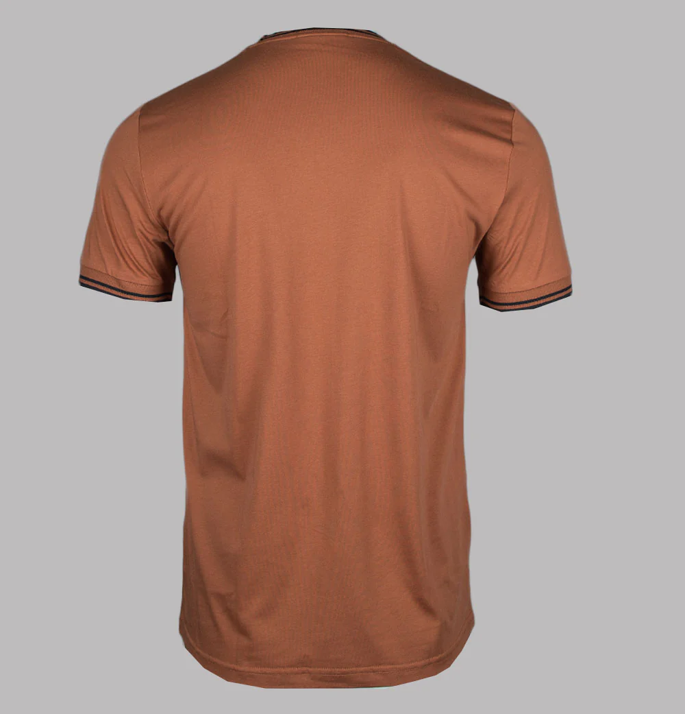 Fred Perry Twin Tipped T-Shirt Marmalade/Black - Image 2