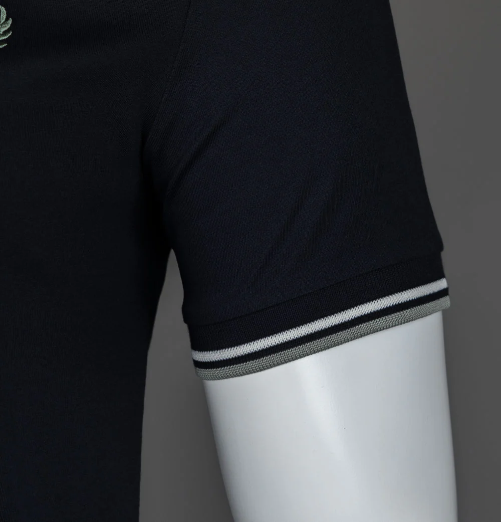 Fred Perry Twin Tipped T-Shirt Navy - Image 5