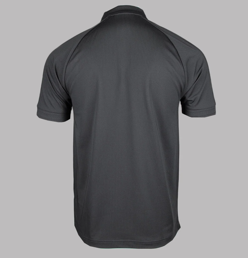 Fred Perry Zip Neck Polo Shirt Anchor Grey - Image 2
