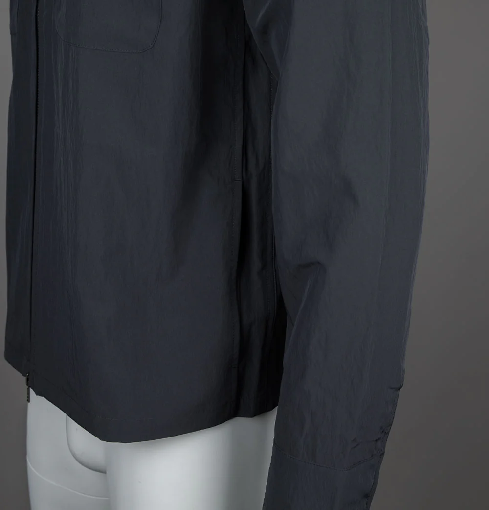 Fred Perry Zip Overshirt Anchor Grey - Image 5
