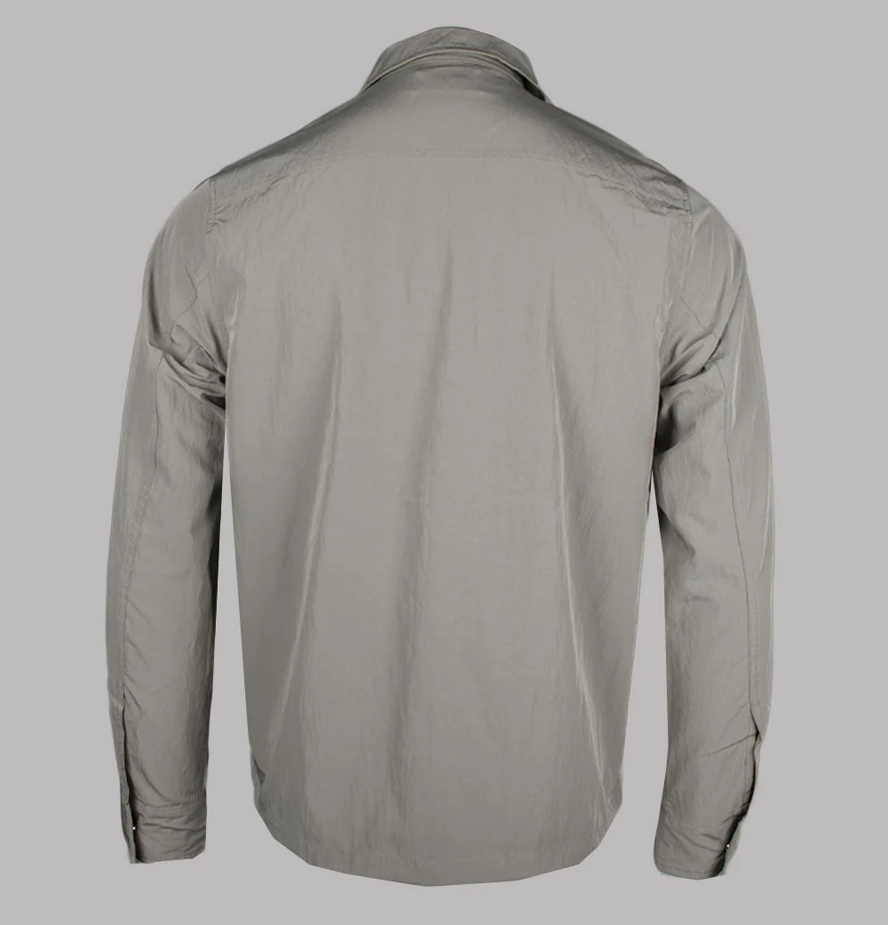 Fred Perry Zip Overshirt Warm Grey - Image 2