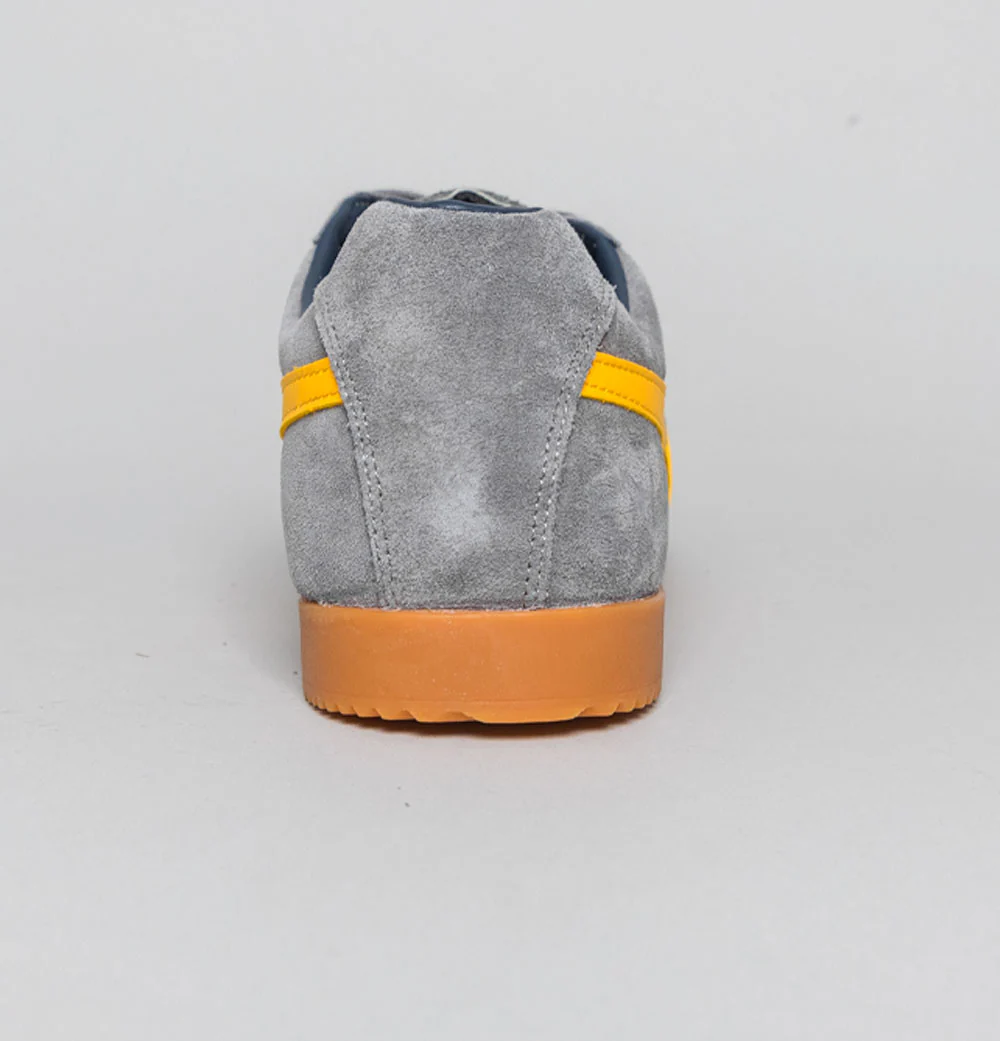 Gola Harrier Suede Trainers Ash/Sun/Navy - Image 5