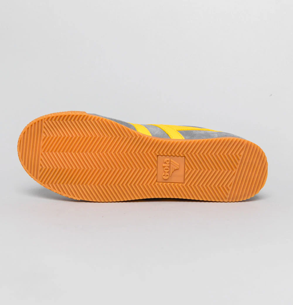 Gola Harrier Suede Trainers Ash/Sun/Navy - Image 6