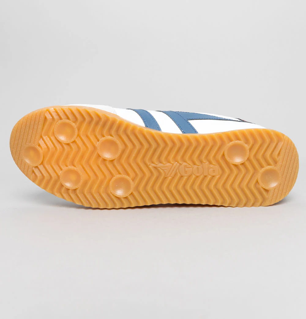 Gola Torpedo Leather Trainers White/Moonlight/Burgundy - Image 6