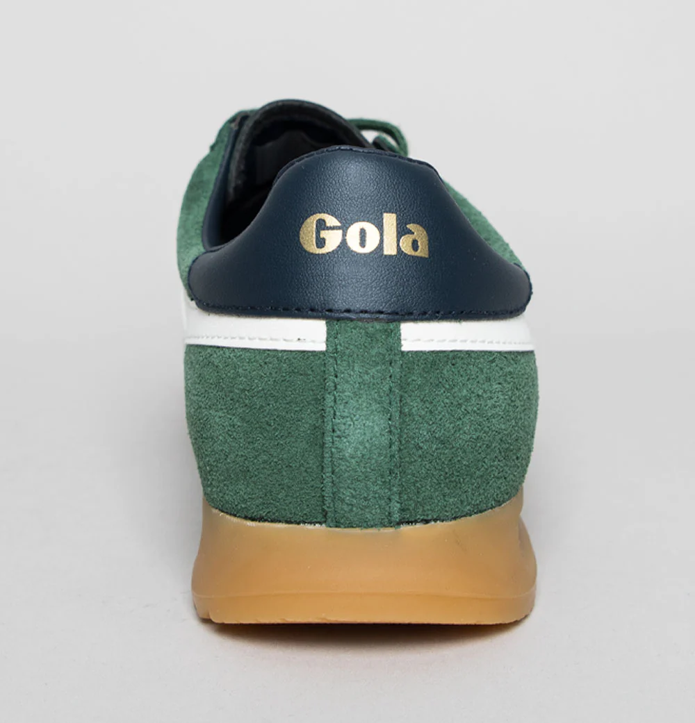 Gola Torpedo Suede Trainers Evergreen/Off White/Navy - Image 5