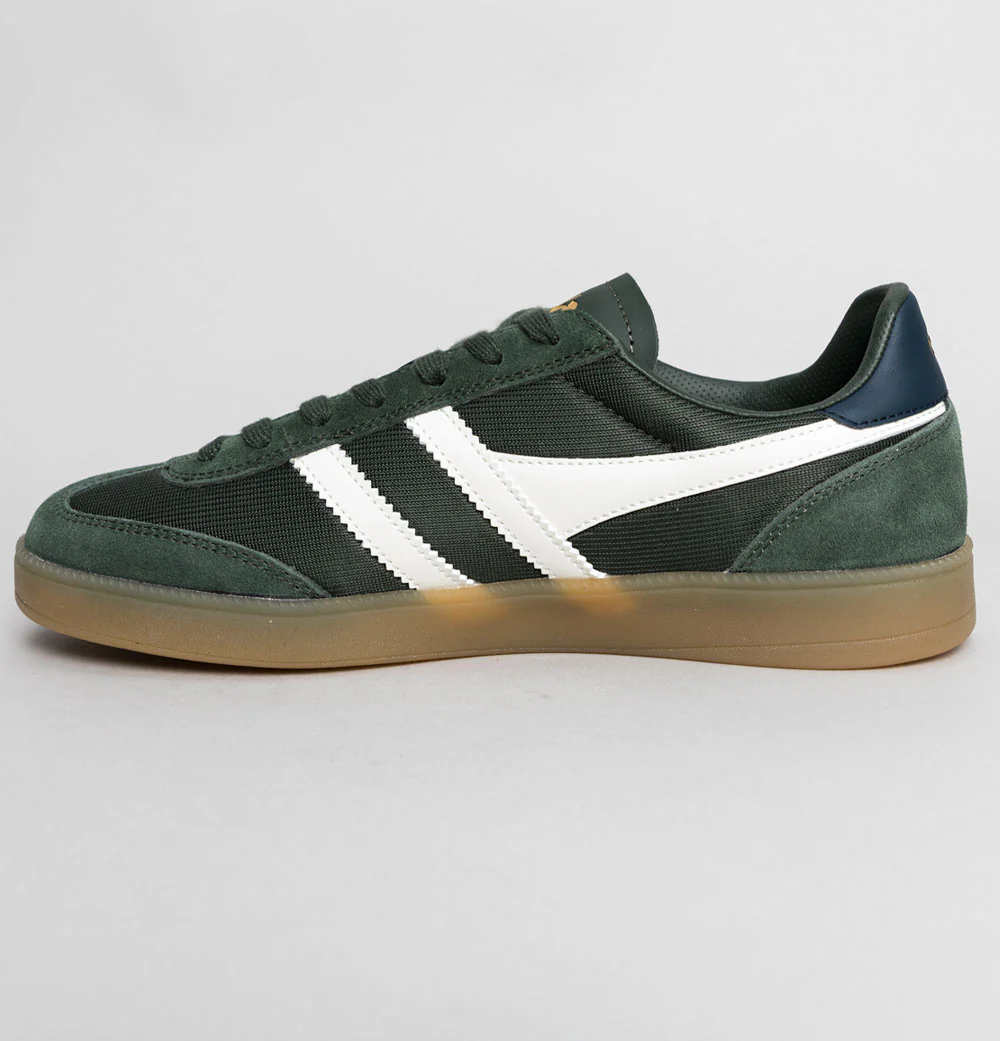 Gola Viper Mesh Trainers Dark Khaki/Off White/Navy/Gum - Image 4