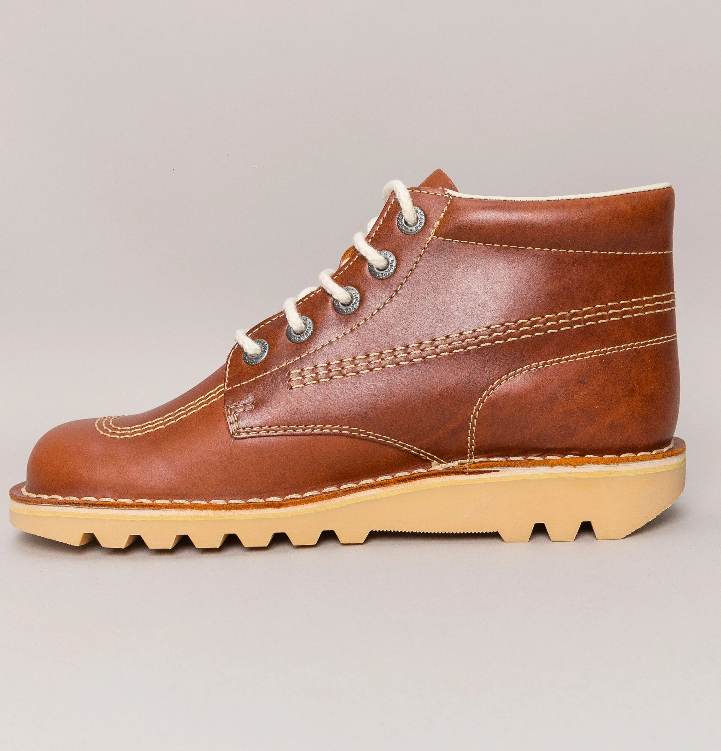 Kickers® Kick Hi Classic Boots Dark Tan - Image 4