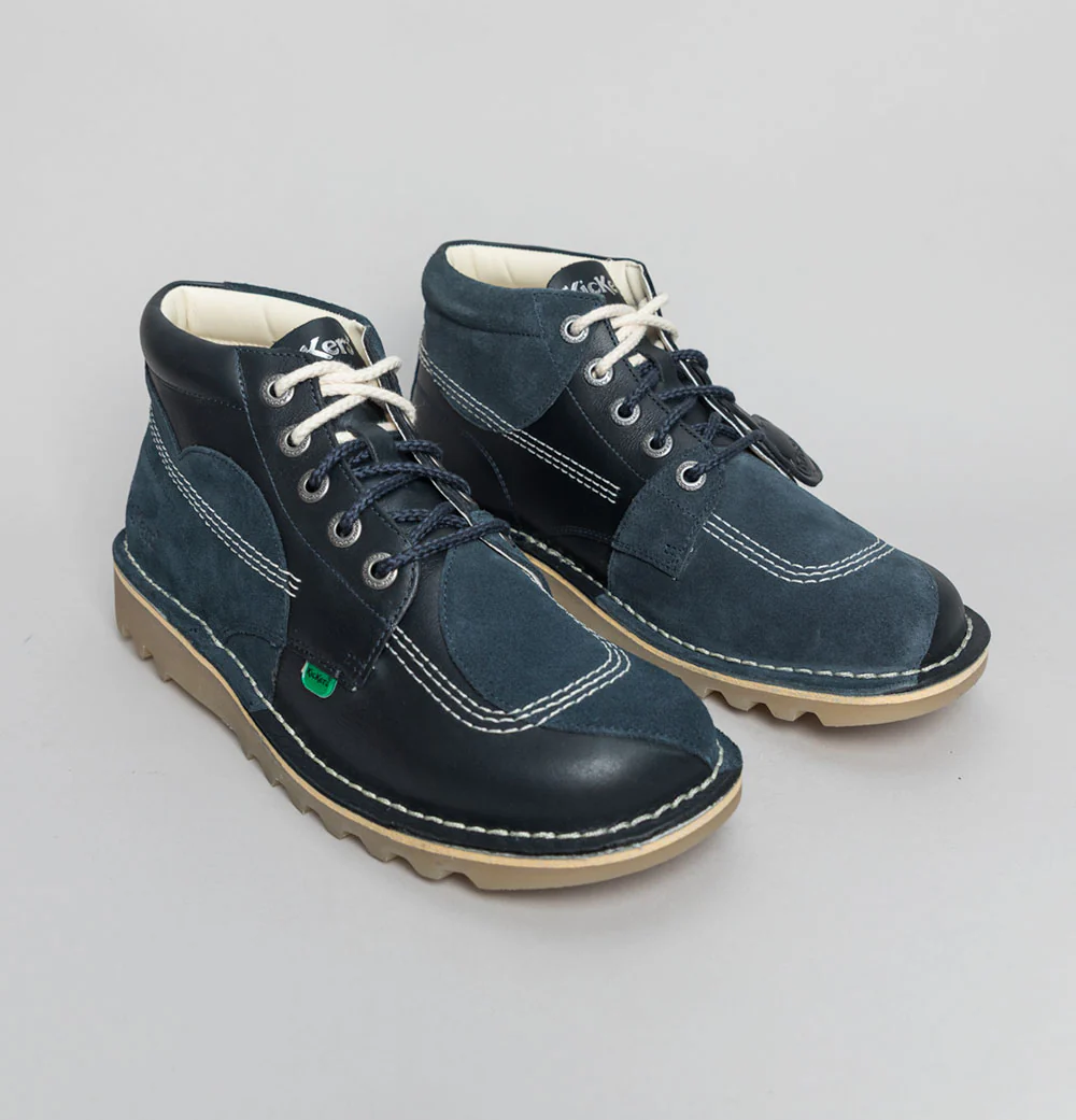 Kickers® Kick Hi Stitch Boots Navy - Image 2