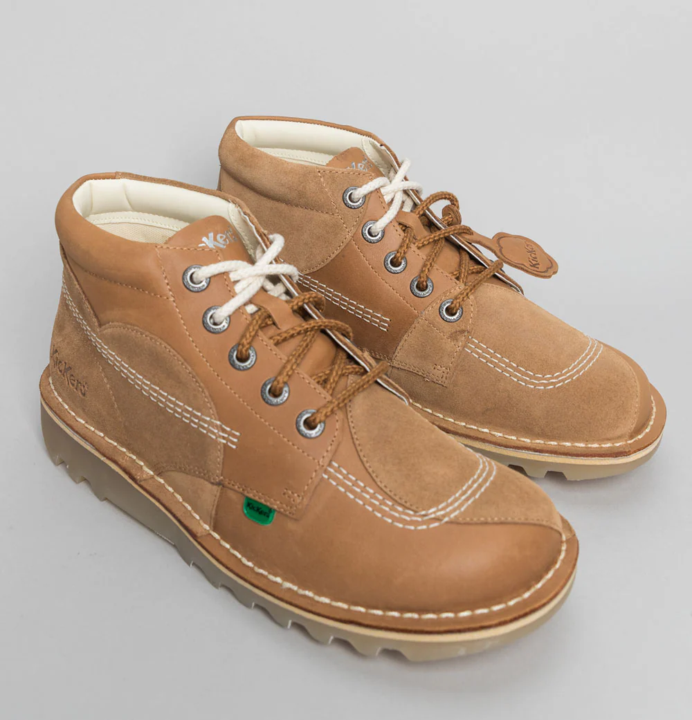 Kickers® Kick Hi Stitch Boots Tan - Image 2