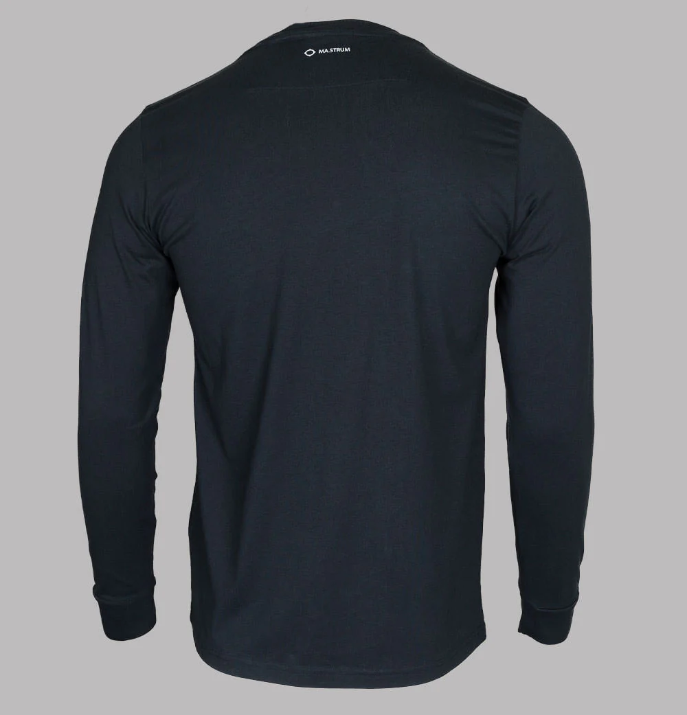 Ma.Strum L/S Icon T-Shirt Dark Navy - Image 2