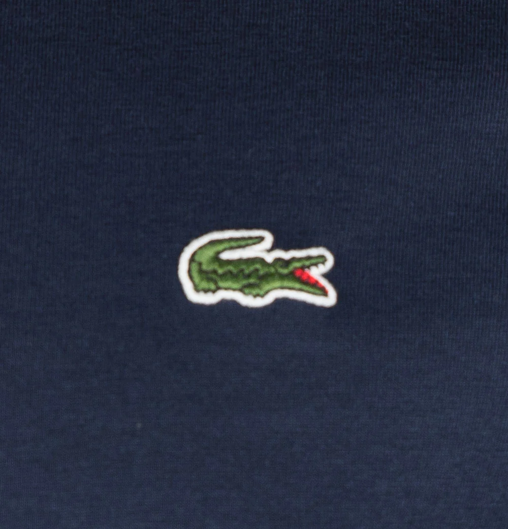 Lacoste Branded Side Taping T-Shirt Navy - Image 4