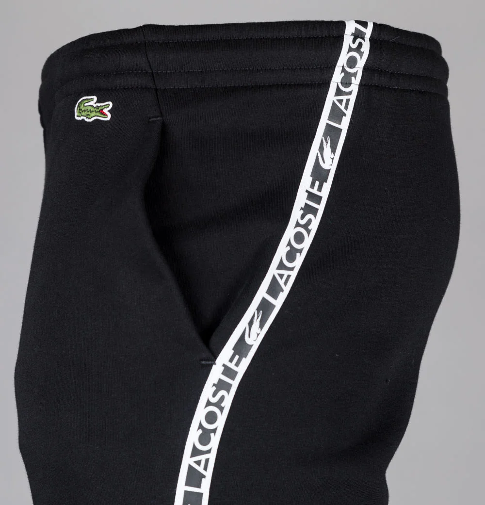 Lacoste Branded Taping Joggers Black - Image 4