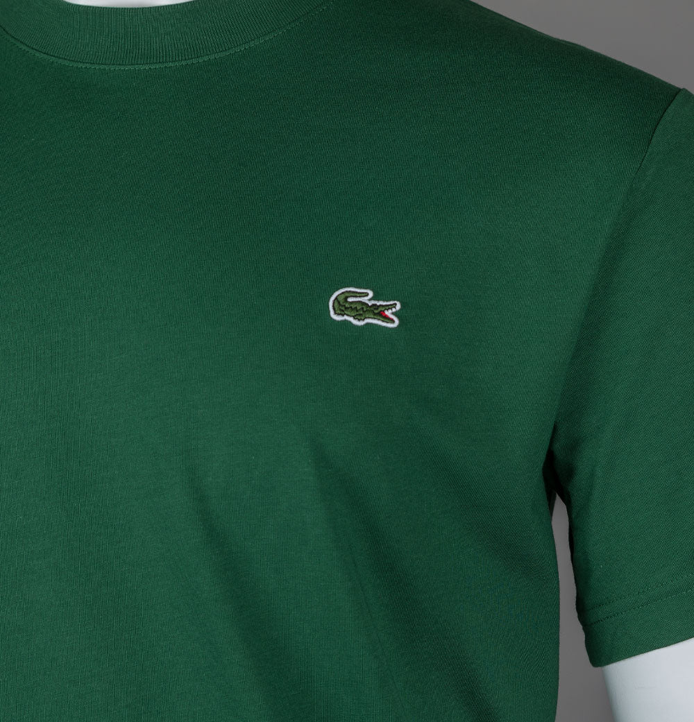 Lacoste Classic Fit Cotton T-Shirt Green - Image 3