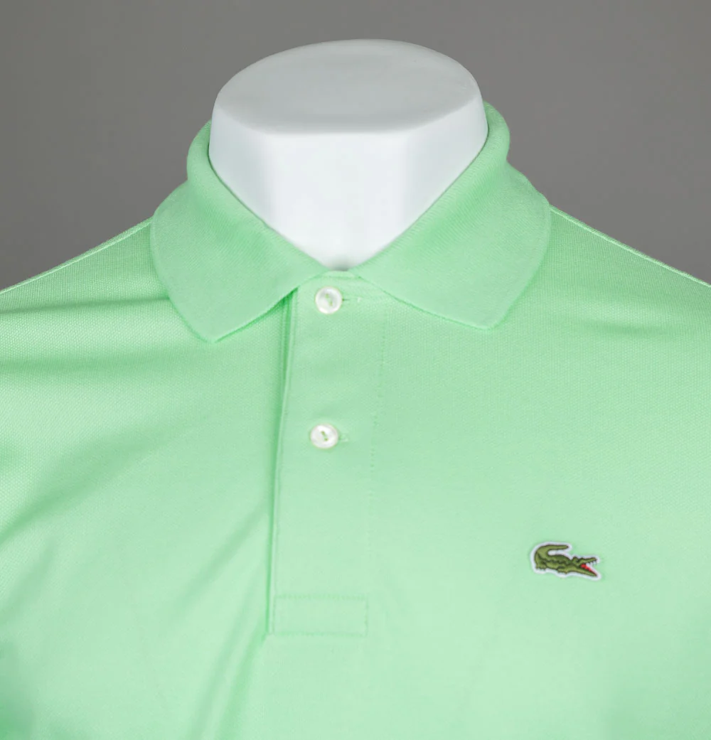 Lacoste Classic Fit L.12.12 Polo Shirt Ash Green - Image 3