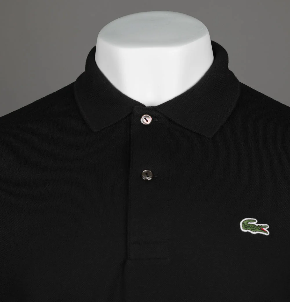 Lacoste Classic Fit L.12.12 Polo Shirt Black - Image 3