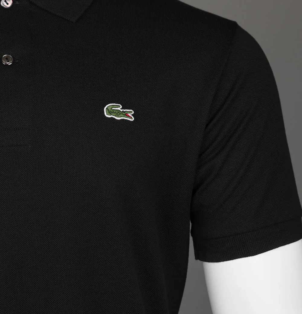 Lacoste Classic Fit L.12.12 Polo Shirt Black - Image 4